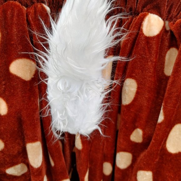 ADORABLE Women's BAMBI Costume Women's Size Large 12-14 Deer Faen Fluffy Tail - Picture 4 of 9